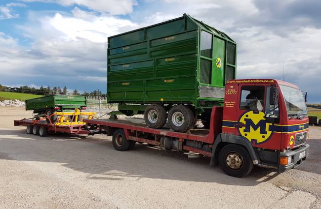 Delivery to Skye with the smaller lorry!