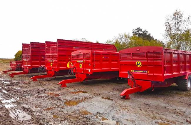 A large variety of types of trailers available