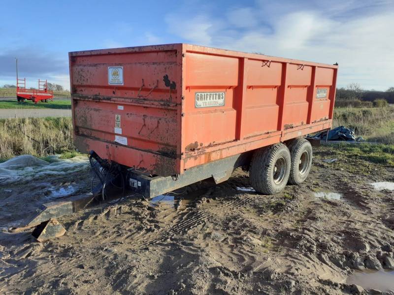 10 tonne Griffiths Trailer - with REMOVEABLE sides (958)